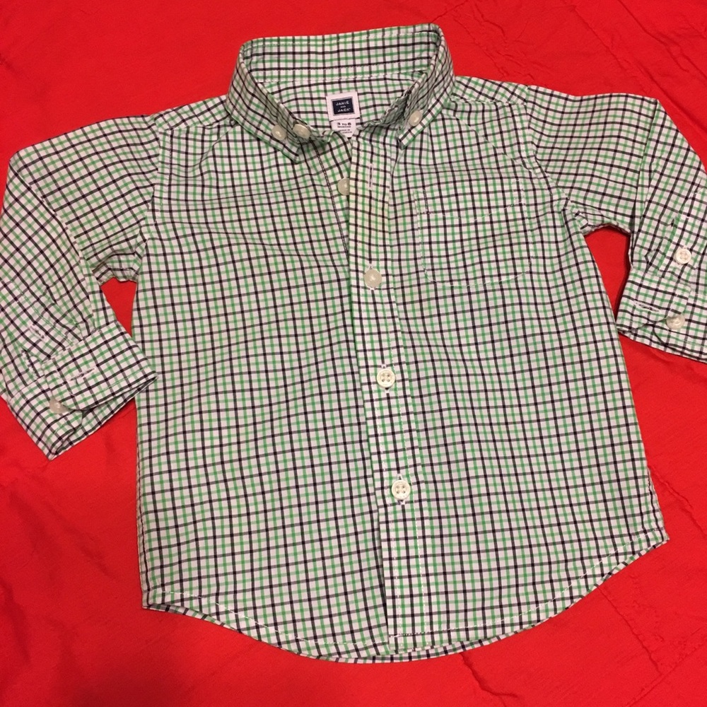 Janie and jack long sleeve button up